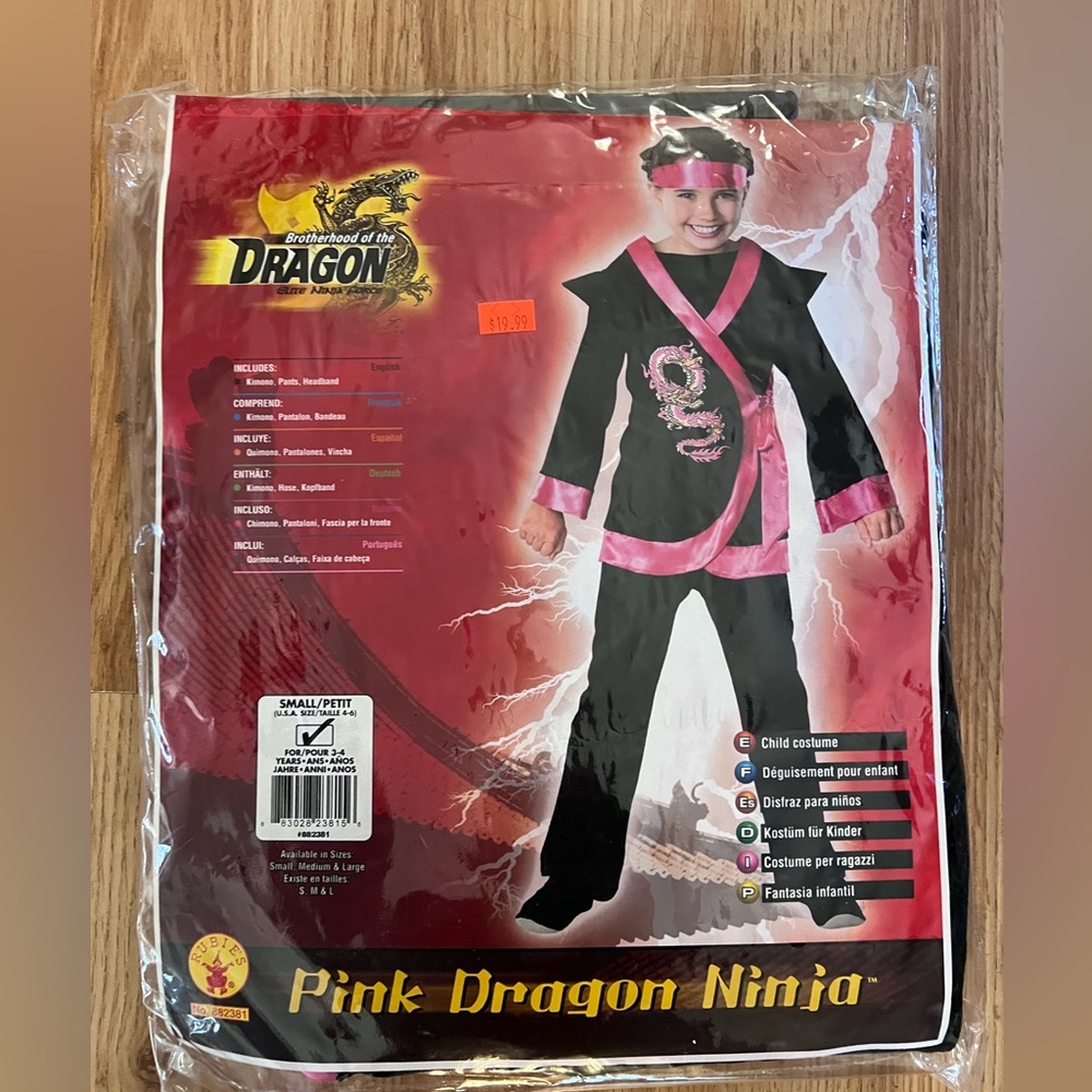 Pink dragon ninja small